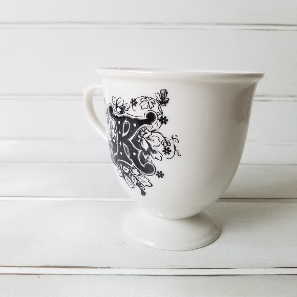 Anthropologie MISSUS Monogram Initial "K" Mug Cup - Picture 4 of 5